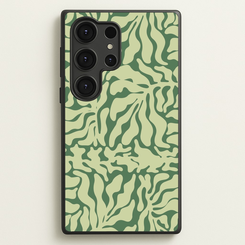 Light Green Leaf - Foliage  - Foliage Phone Case for Galaxy S25 Ultra