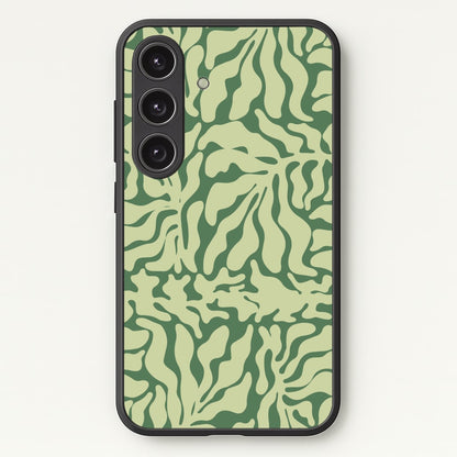 Light Green Leaf - Foliage  - Foliage Phone Case for Galaxy S25