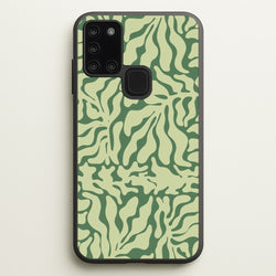 Light Green Leaf - Foliage  - Foliage Phone Case for Galaxy A21s
