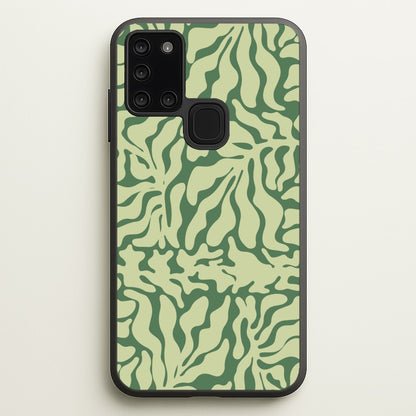Light Green Leaf - Foliage  - Foliage Phone Case for Galaxy A21s