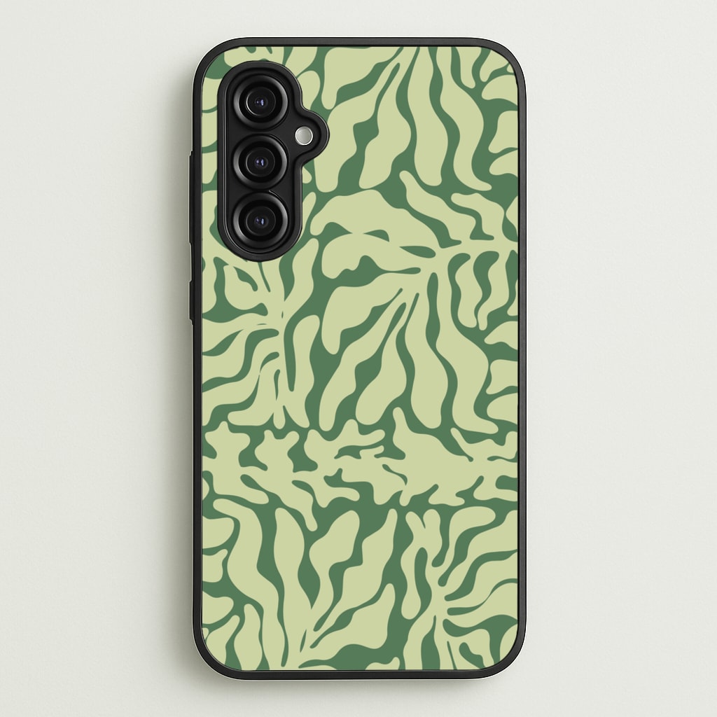 Light Green Leaf - Foliage  - Foliage Phone Case for Galaxy A14