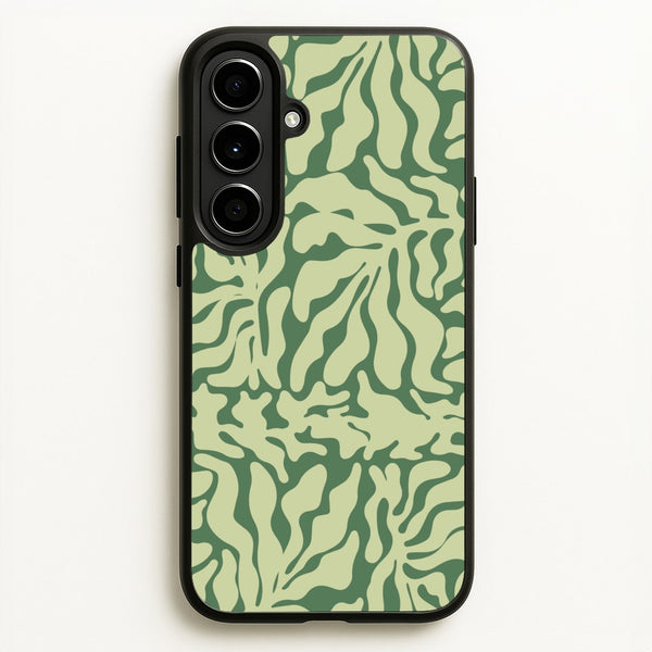 Light Green Leaf - Foliage  - Foliage Phone Case for Galaxy A56