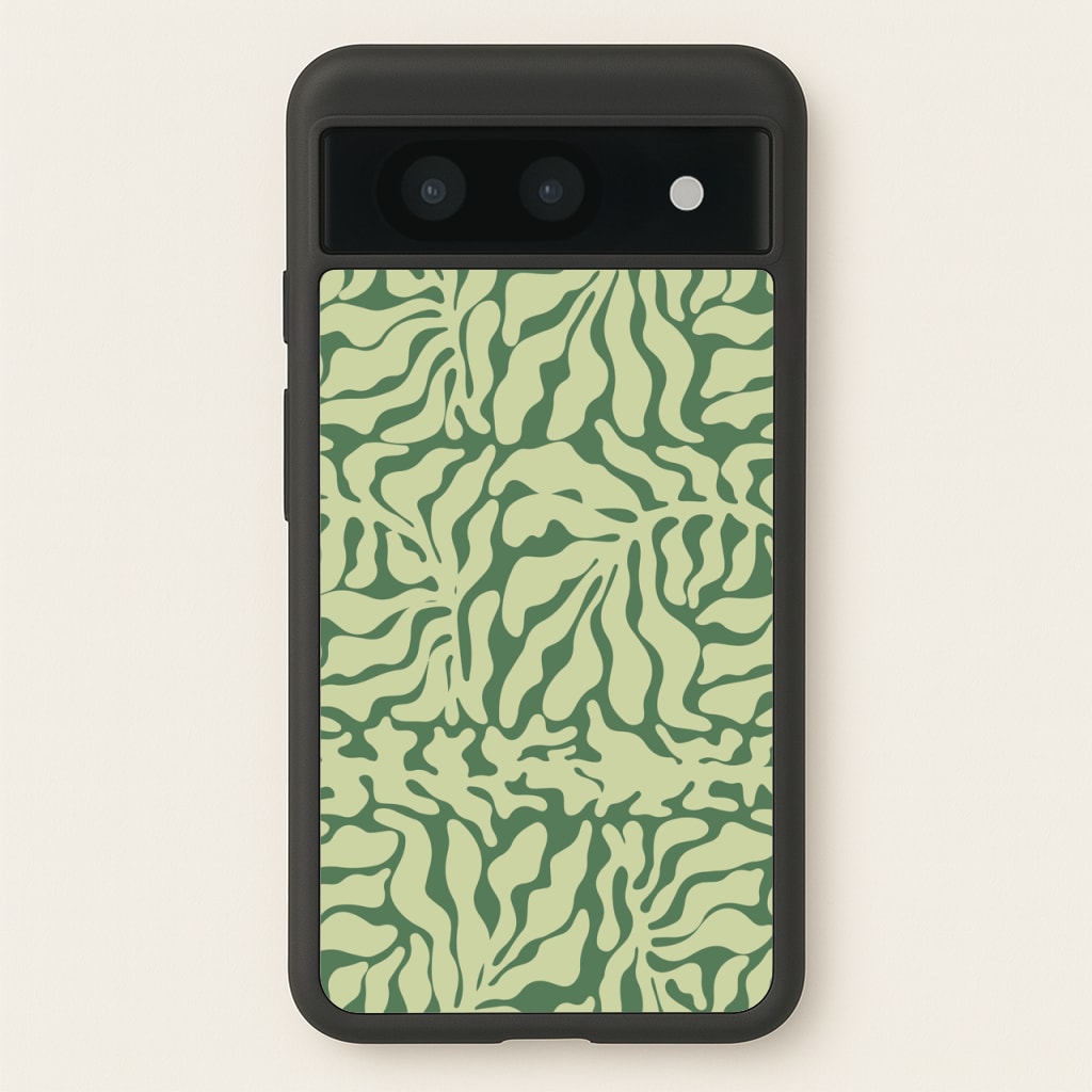 Light Green Leaf - Foliage  - Foliage Phone Case for Google Pixel 8a
