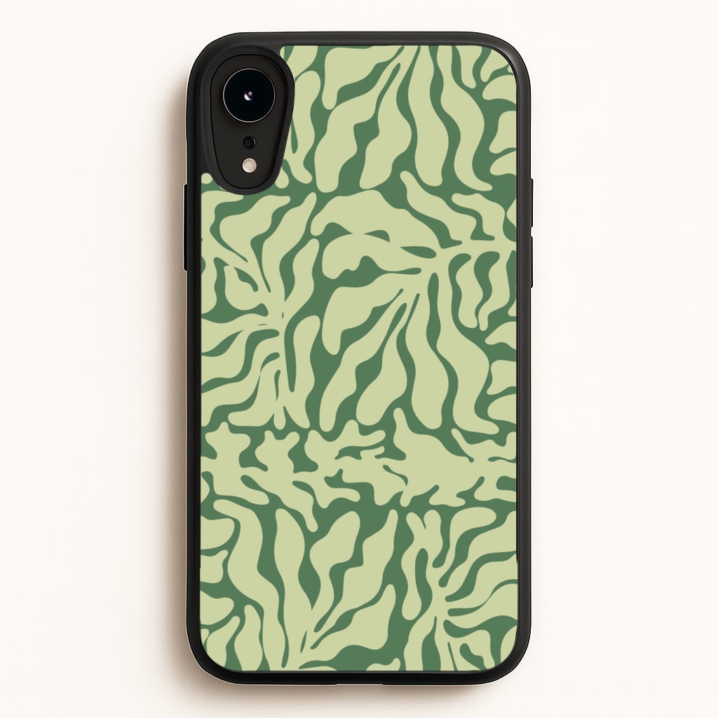 Light Green Leaf - Foliage  - Foliage Phone Case for iPhone XR