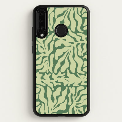 Light Green Leaf - Foliage  - Foliage Phone Case for Huawei P30 Lite