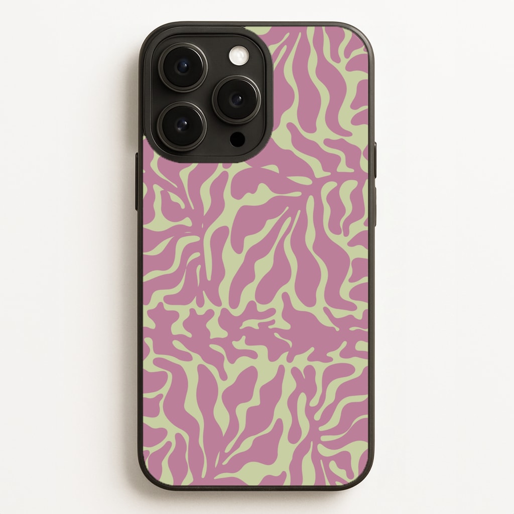 Pink Leaves - Foliage  - Foliage Phone Case for iPhone 16 Pro Max