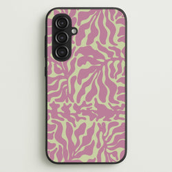 Pink Leaves - Foliage  - Foliage Phone Case for Galaxy S23FE
