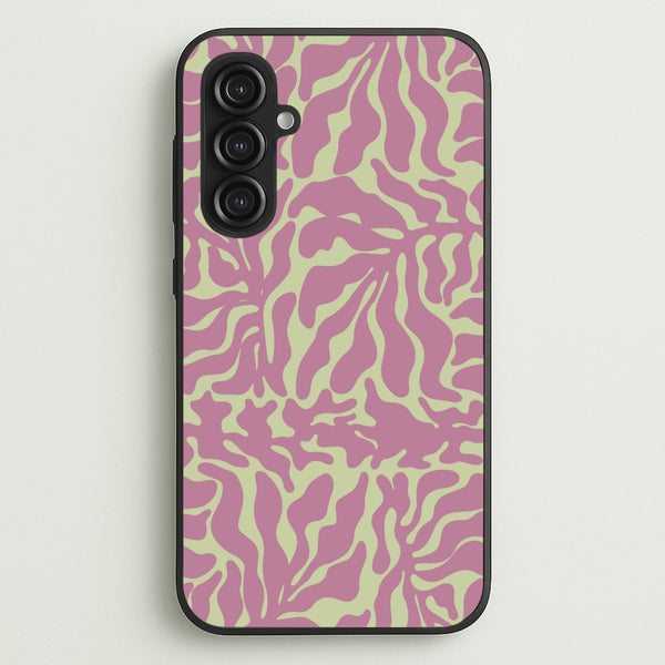 Pink Leaves - Foliage  - Foliage Phone Case for Galaxy S23FE