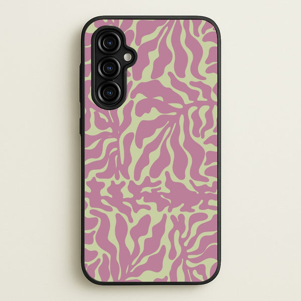 Pink Leaves - Foliage  - Foliage Phone Case for Galaxy A54