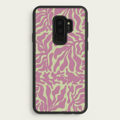 Pink Leaves - Foliage  - Foliage Phone Case for Galaxy S9 Plus