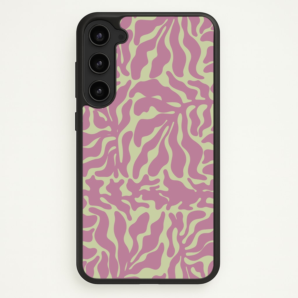Pink Leaves - Foliage  - Foliage Phone Case for Galaxy S23 Plus