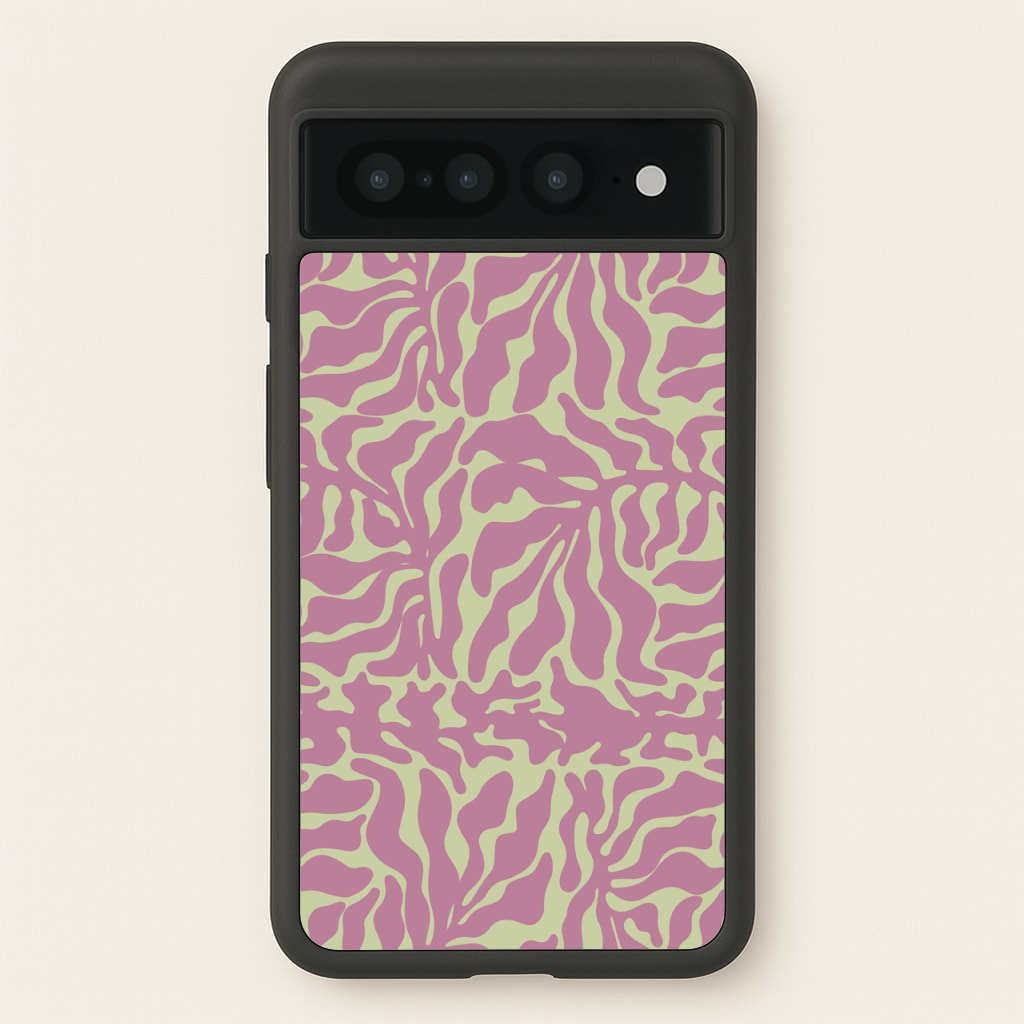 Pink Leaves - Foliage  - Foliage Phone Case for Google Pixel 7 Pro