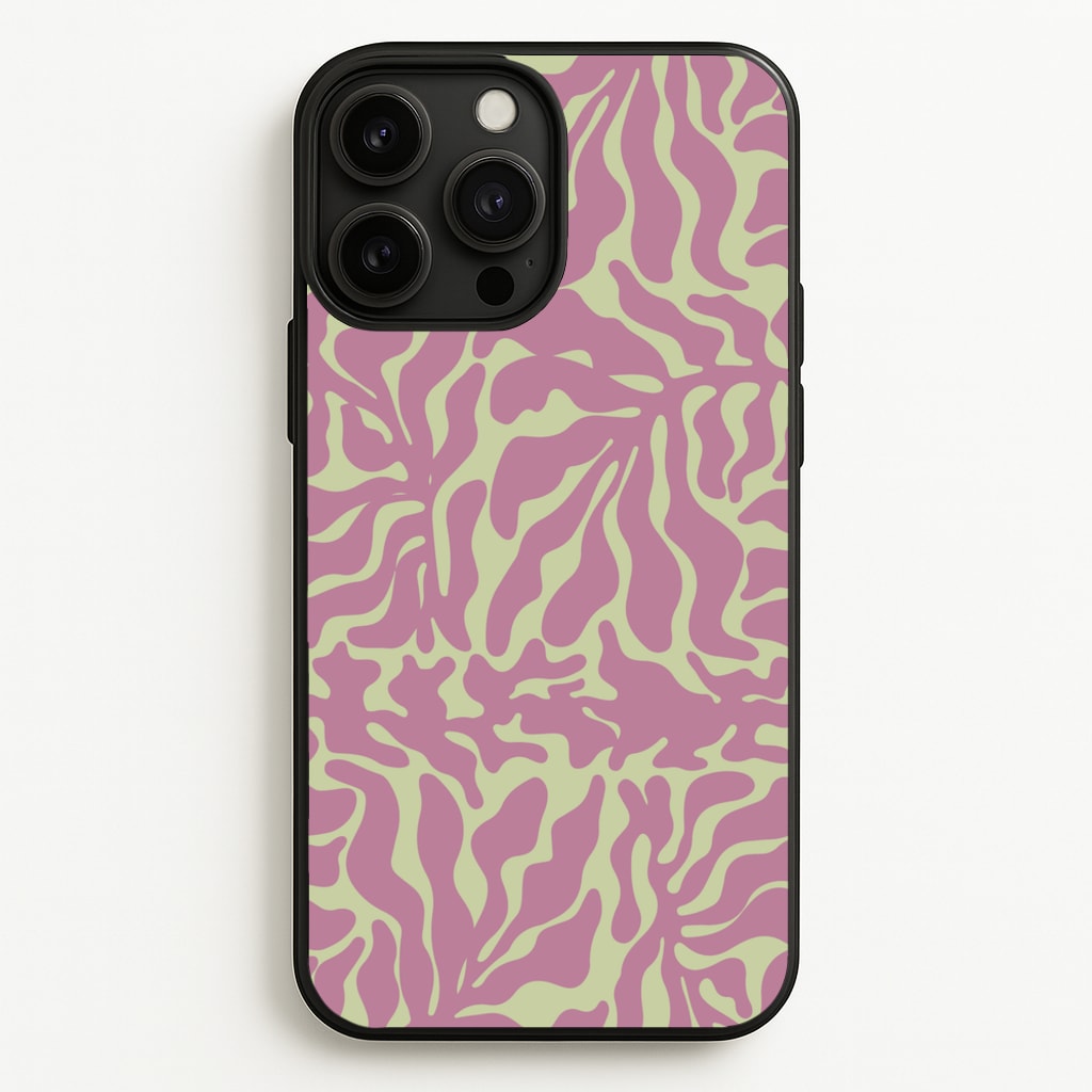 Pink Leaves - Foliage  - Foliage Phone Case for iPhone 13 Pro Max