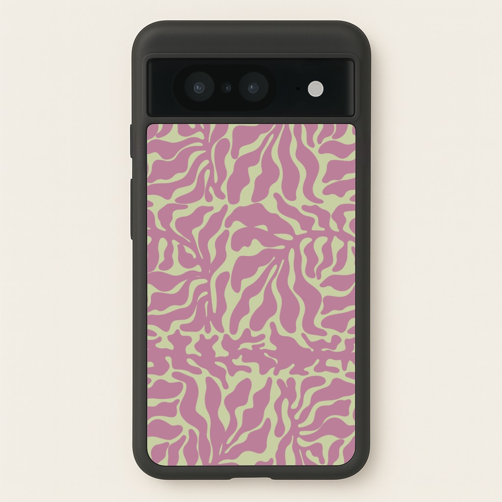 Pink Leaves - Foliage  - Foliage Phone Case for Google Pixel 8