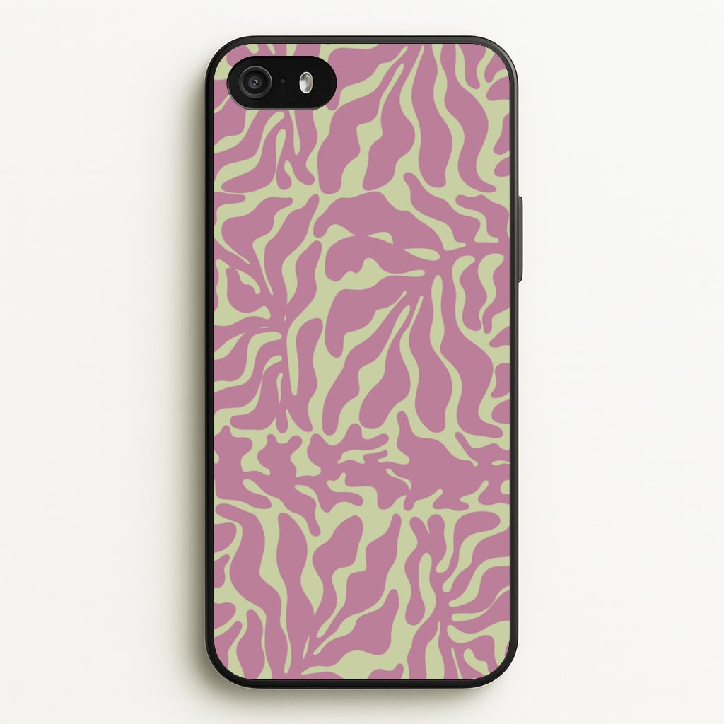 Pink Leaves - Foliage  - Foliage Phone Case for iPhone 5 / 5s / SE 2016