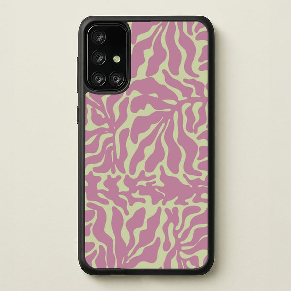Pink Leaves - Foliage  - Foliage Phone Case for Galaxy A71
