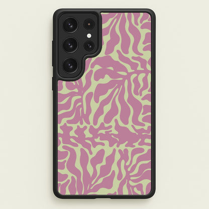 Pink Leaves - Foliage  - Foliage Phone Case for Galaxy S23 Ultra