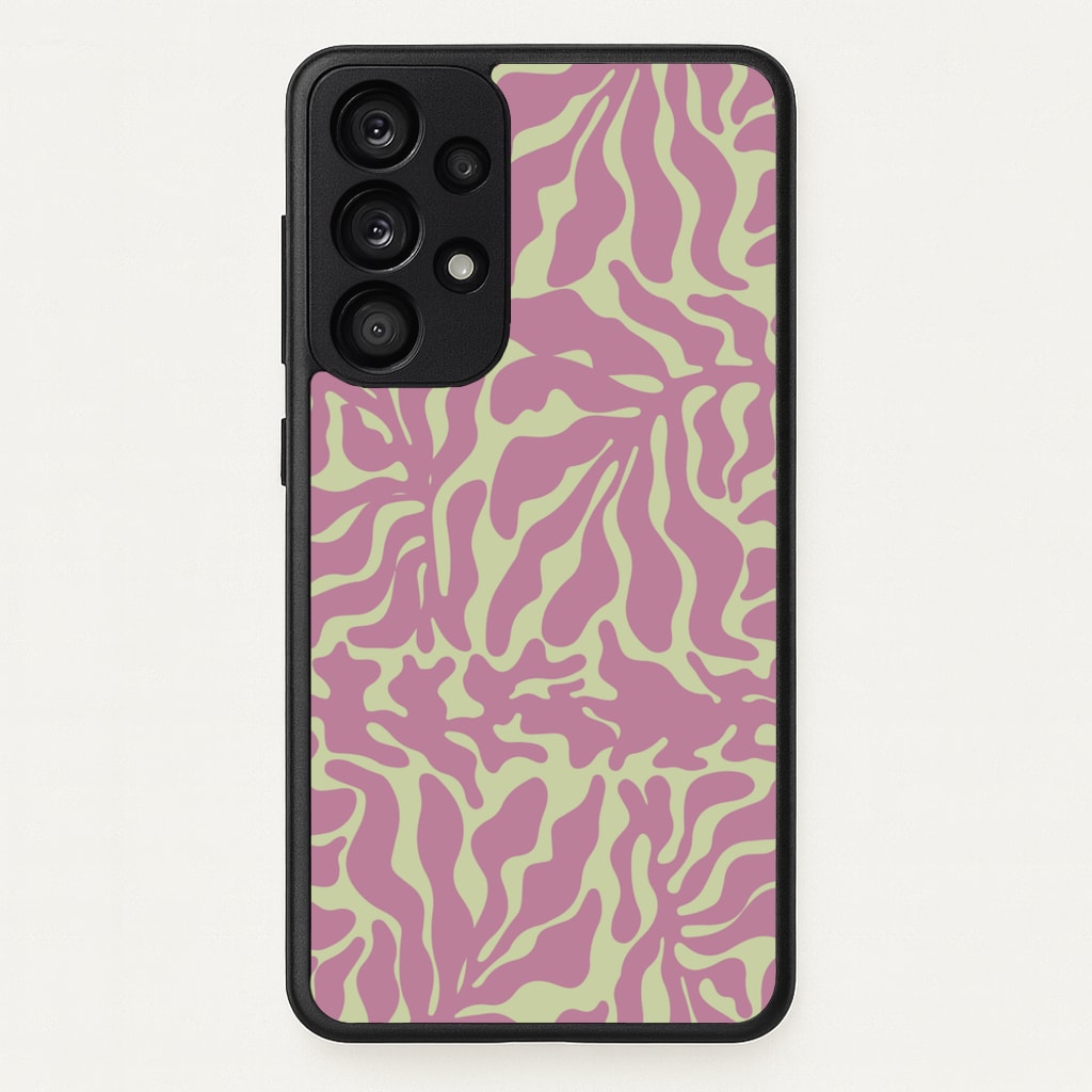 Pink Leaves - Foliage  - Foliage Phone Case for Galaxy A53