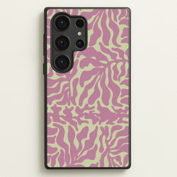 Pink Leaves - Foliage  - Foliage Phone Case for Galaxy S25 Ultra