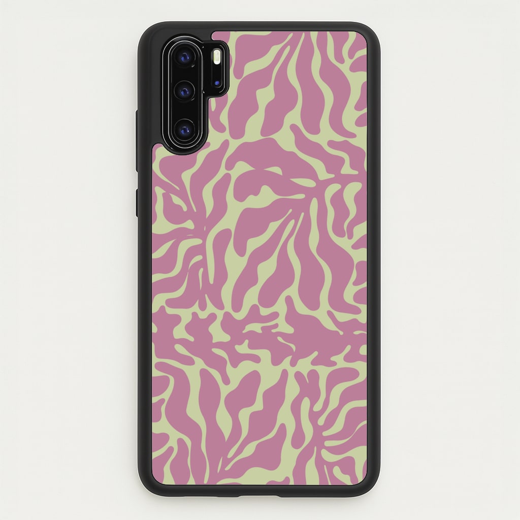 Pink Leaves - Foliage  - Foliage Phone Case for Huawei P30 Pro