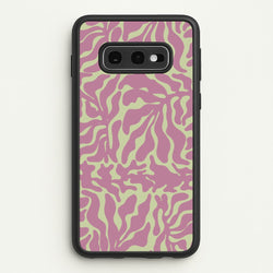 Pink Leaves - Foliage  - Foliage Phone Case for Galaxy S10e