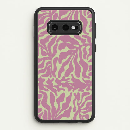 Pink Leaves - Foliage  - Foliage Phone Case for Galaxy S10e