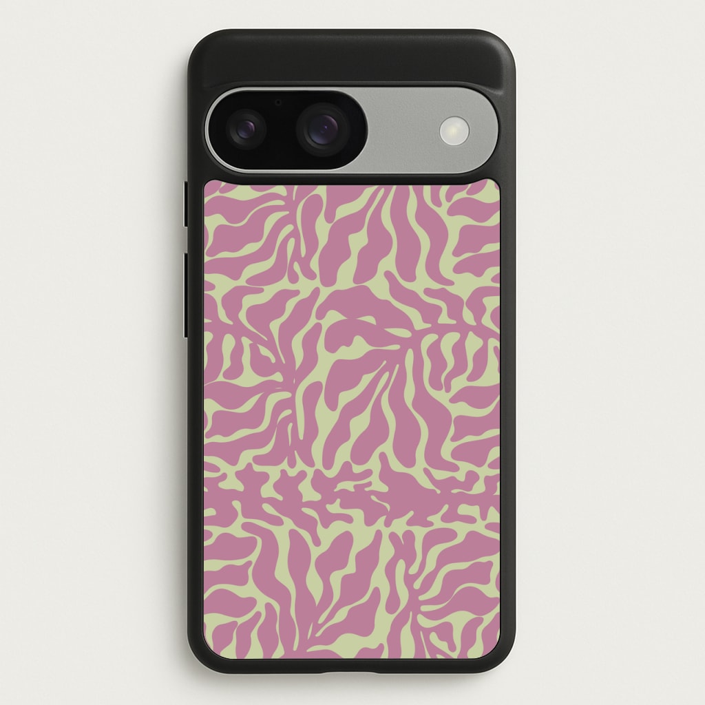 Pink Leaves - Foliage  - Foliage Phone Case for Google Pixel 9 / 9 Pro