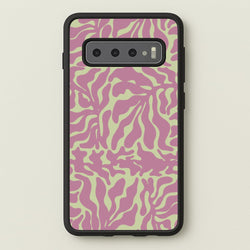 Pink Leaves - Foliage  - Foliage Phone Case for Galaxy S10 Plus
