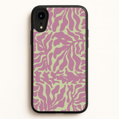 Pink Leaves - Foliage  - Foliage Phone Case for iPhone XR