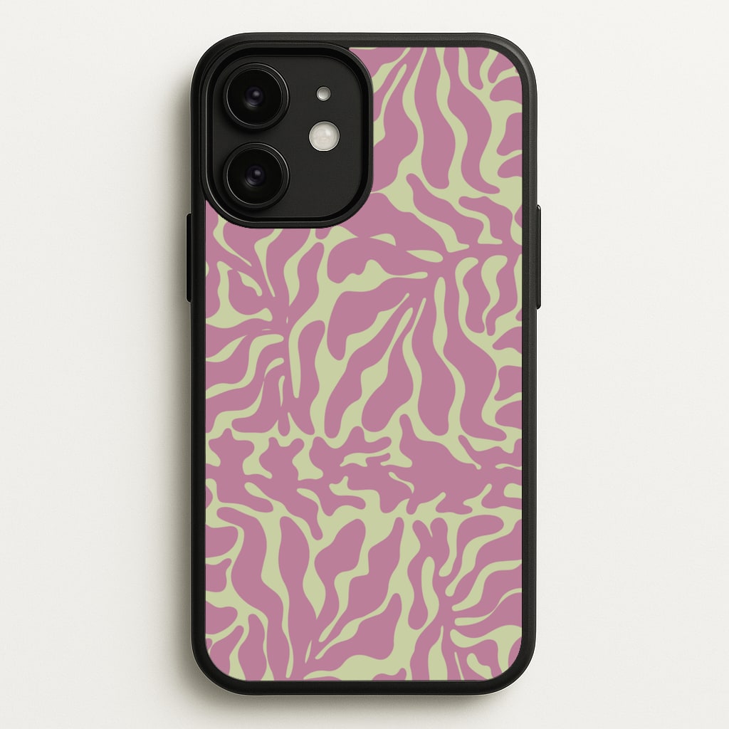 Pink Leaves - Foliage  - Foliage Phone Case for iPhone 11