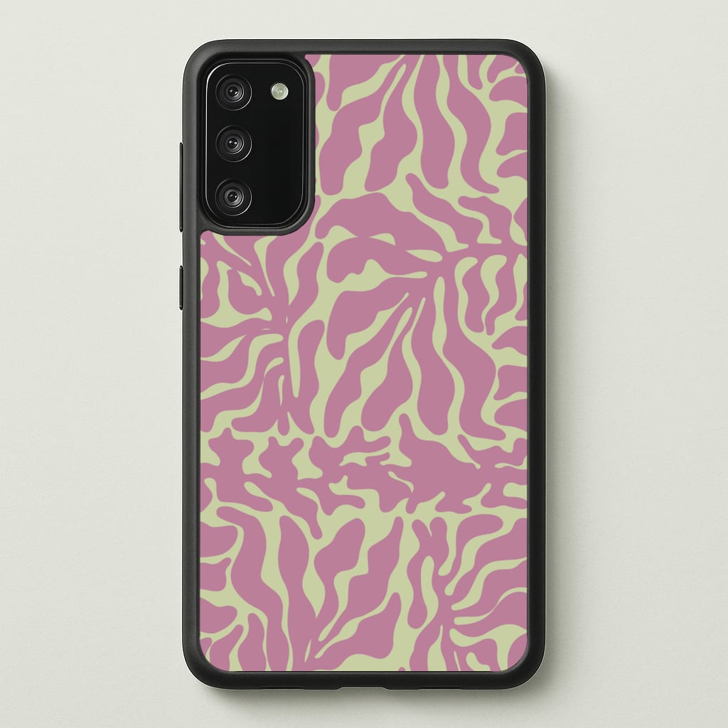 Pink Leaves - Foliage  - Foliage Phone Case for Galaxy S20