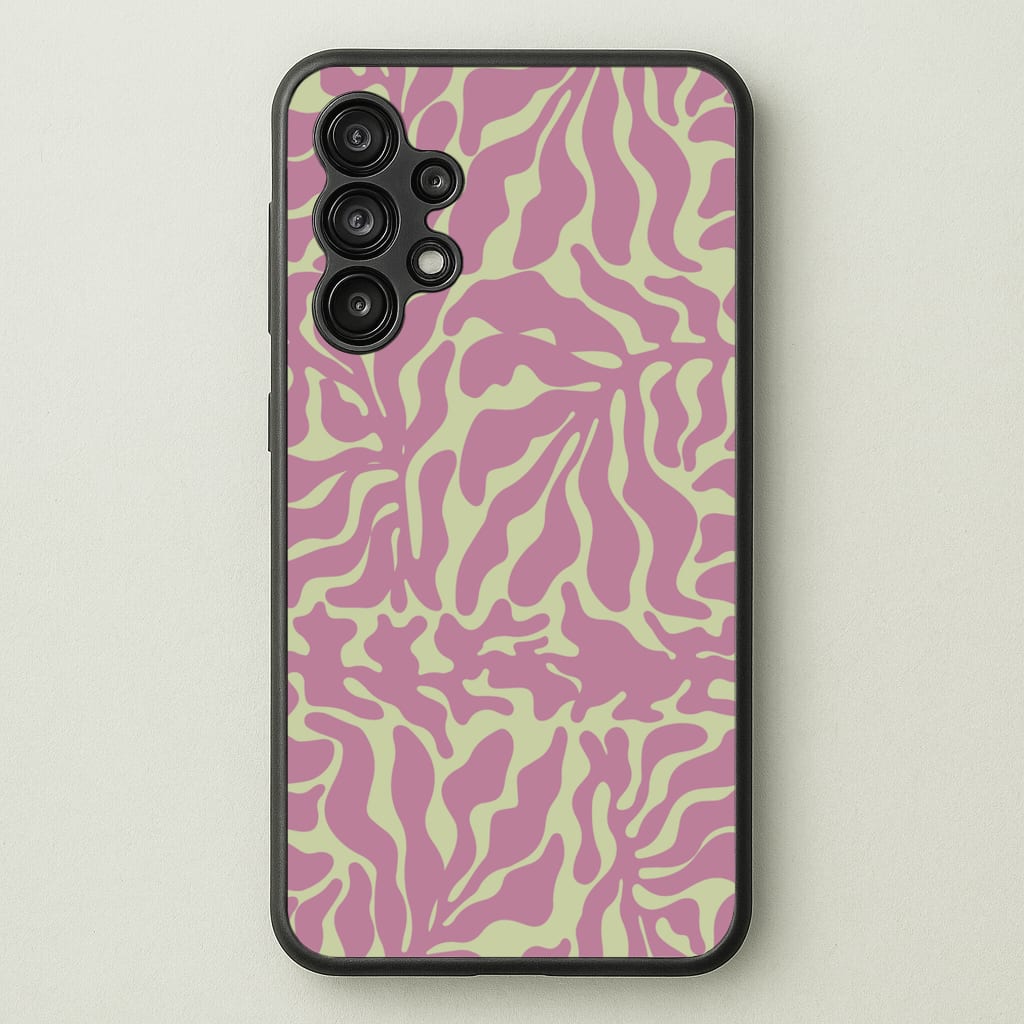 Pink Leaves - Foliage  - Foliage Phone Case for Galaxy A13