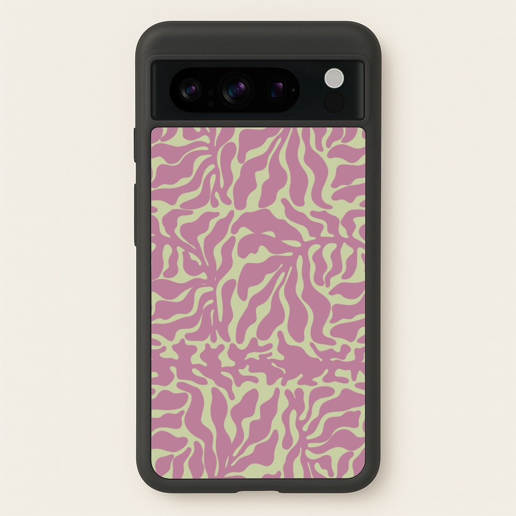 Pink Leaves - Foliage  - Foliage Phone Case for Google Pixel 8 Pro