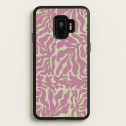 Pink Leaves - Foliage  - Foliage Phone Case for Galaxy S9