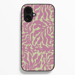 Pink Leaves - Foliage  - Foliage Phone Case for iPhone 16 Plus