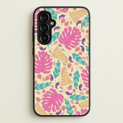 Multi Coloured Leaves - Foliage  - Foliage Phone Case for Galaxy A54