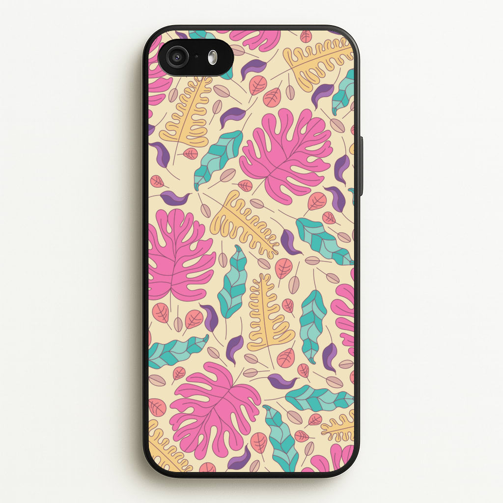 Multi Coloured Leaves - Foliage  - Foliage Phone Case for iPhone 5 / 5s / SE 2016