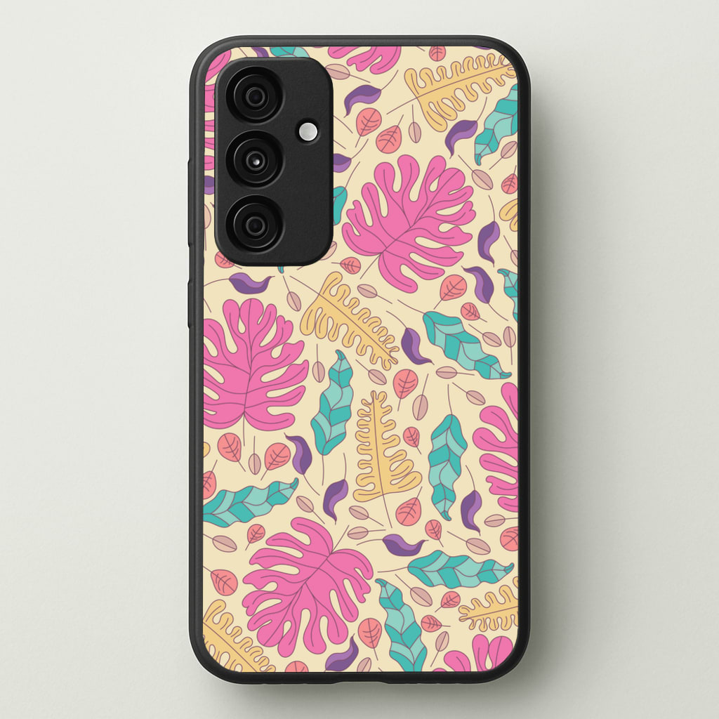 Multi Coloured Leaves - Foliage  - Foliage Phone Case for Galaxy A55