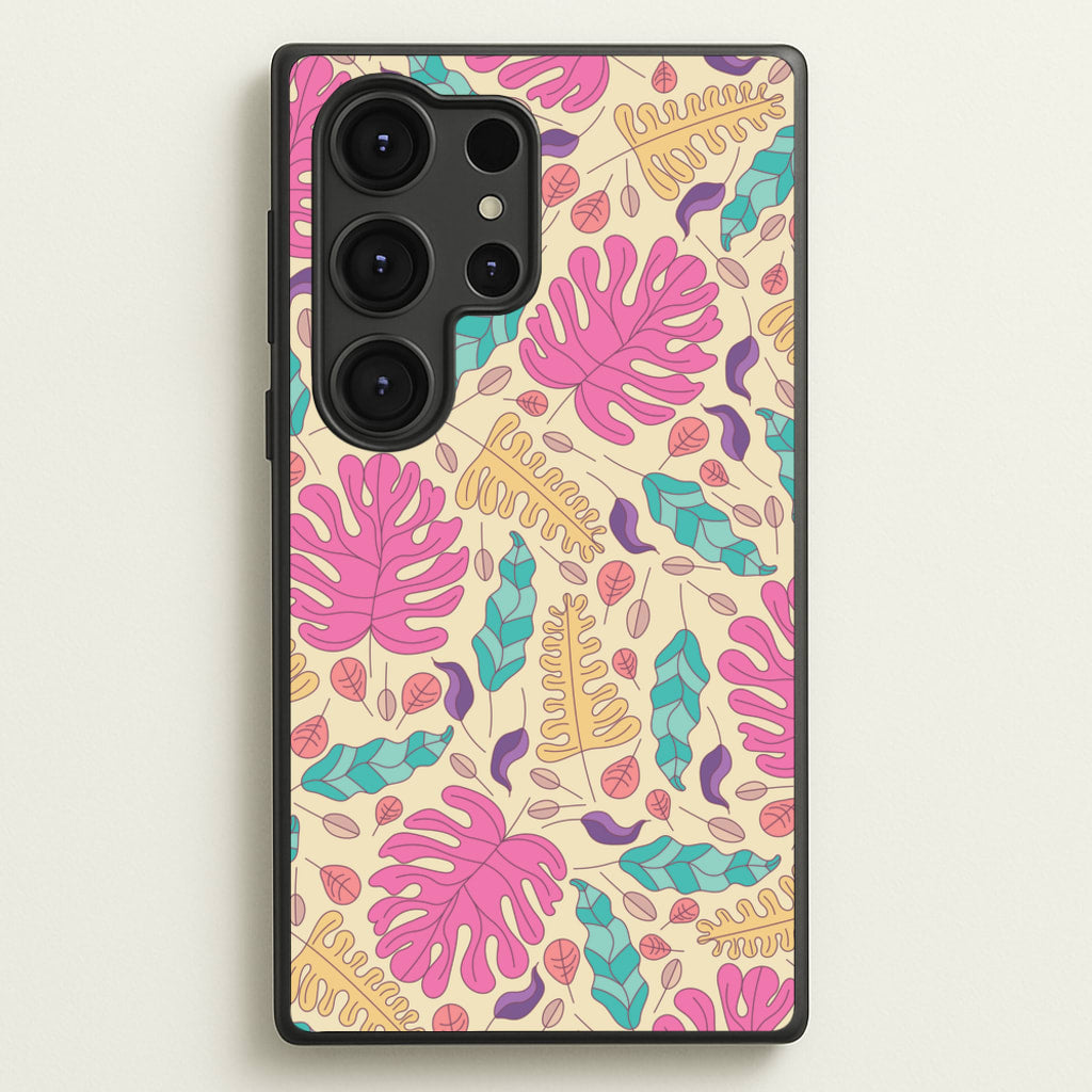 Multi Coloured Leaves - Foliage  - Foliage Phone Case for Galaxy S25 Ultra