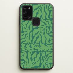 Green Leaves - Foliage  - Foliage Phone Case for Galaxy A21s