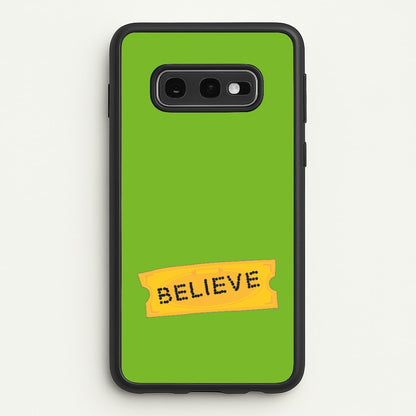 Believe - Polar Christmas  - Polar Express Phone Case for Galaxy S10e