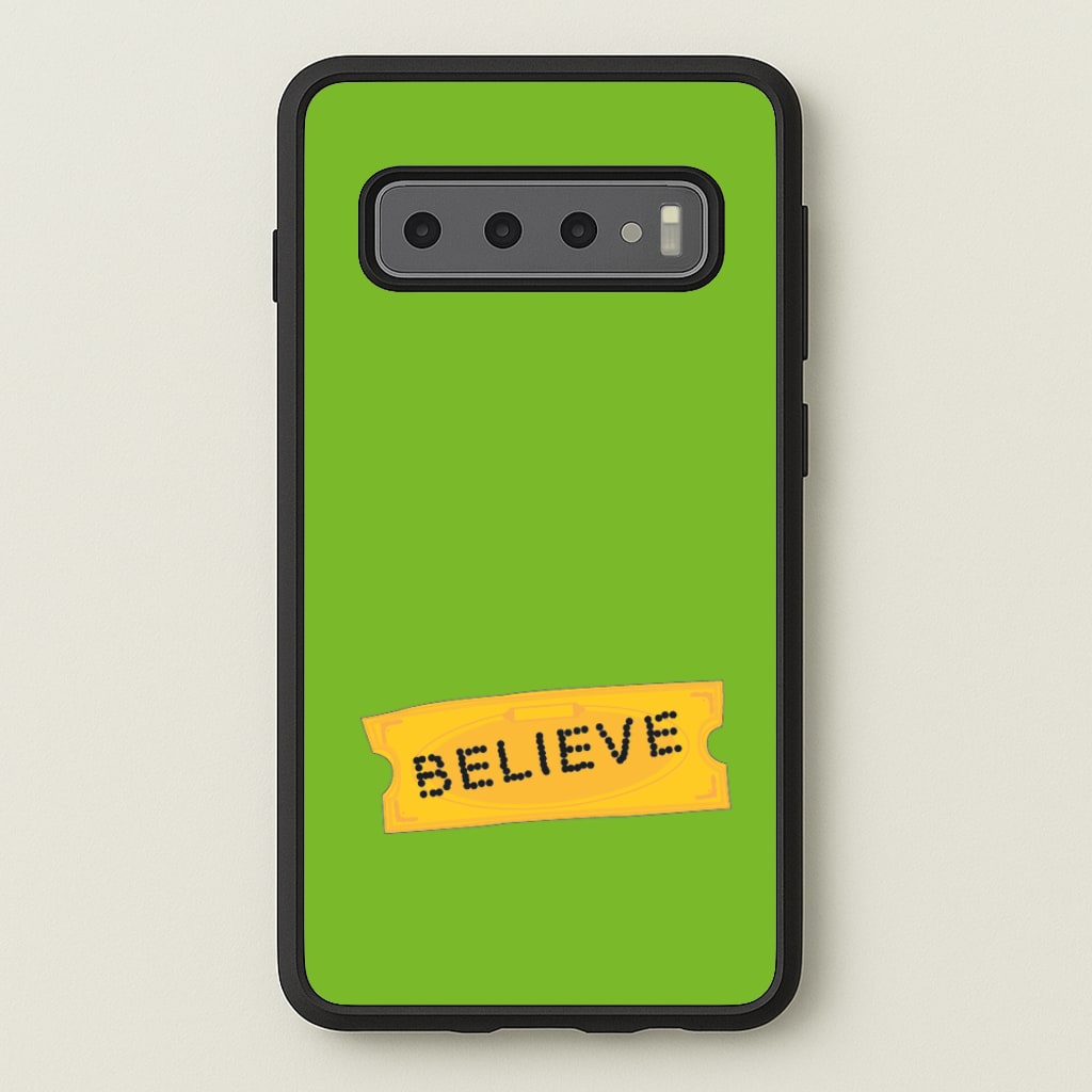 Believe - Polar Christmas  - Polar Express Phone Case for Galaxy S10
