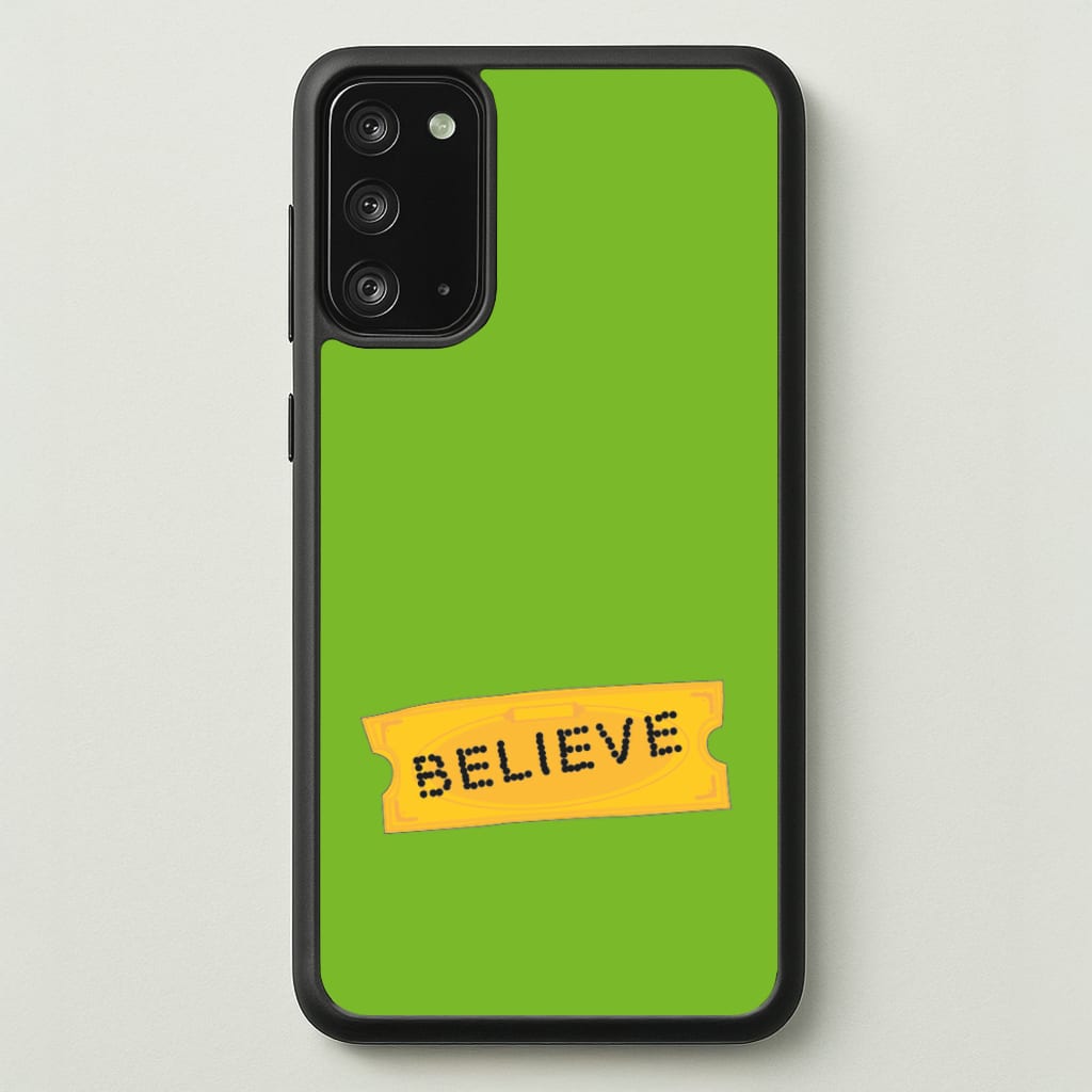 Believe - Polar Christmas  - Polar Express Phone Case for Galaxy Note 20
