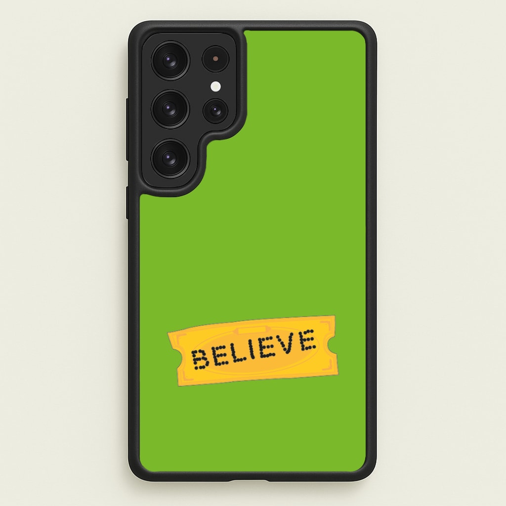 Believe - Polar Christmas  - Polar Express Phone Case for Galaxy S22 Ultra