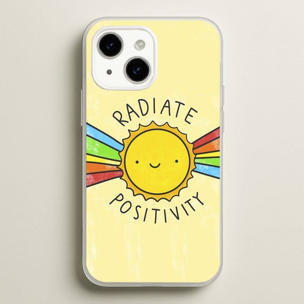 Radiate Positivity Sunshine - Positivity  - Positivity Phone Case for iPhone 14 Plus