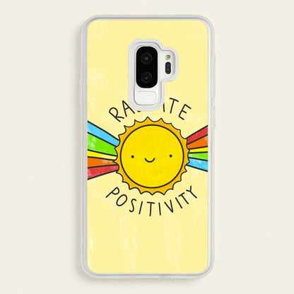 Radiate Positivity Sunshine - Positivity  - Positivity Phone Case for Galaxy S9 Plus