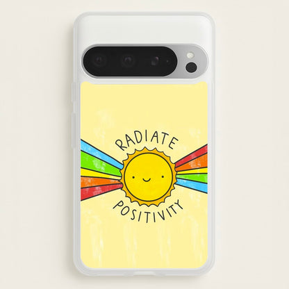 Radiate Positivity Sunshine - Positivity  - Positivity Phone Case for Google Pixel 9 Pro XL