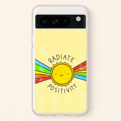 Radiate Positivity Sunshine - Positivity  - Positivity Phone Case for Google Pixel 8 Pro