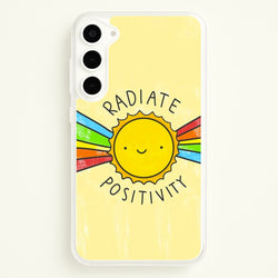 Radiate Positivity Sunshine - Positivity  - Positivity Phone Case for Galaxy S23