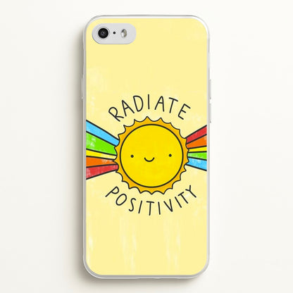 Radiate Positivity Sunshine - Positivity  - Positivity Phone Case for iPhone 5 / 5s / SE 2016